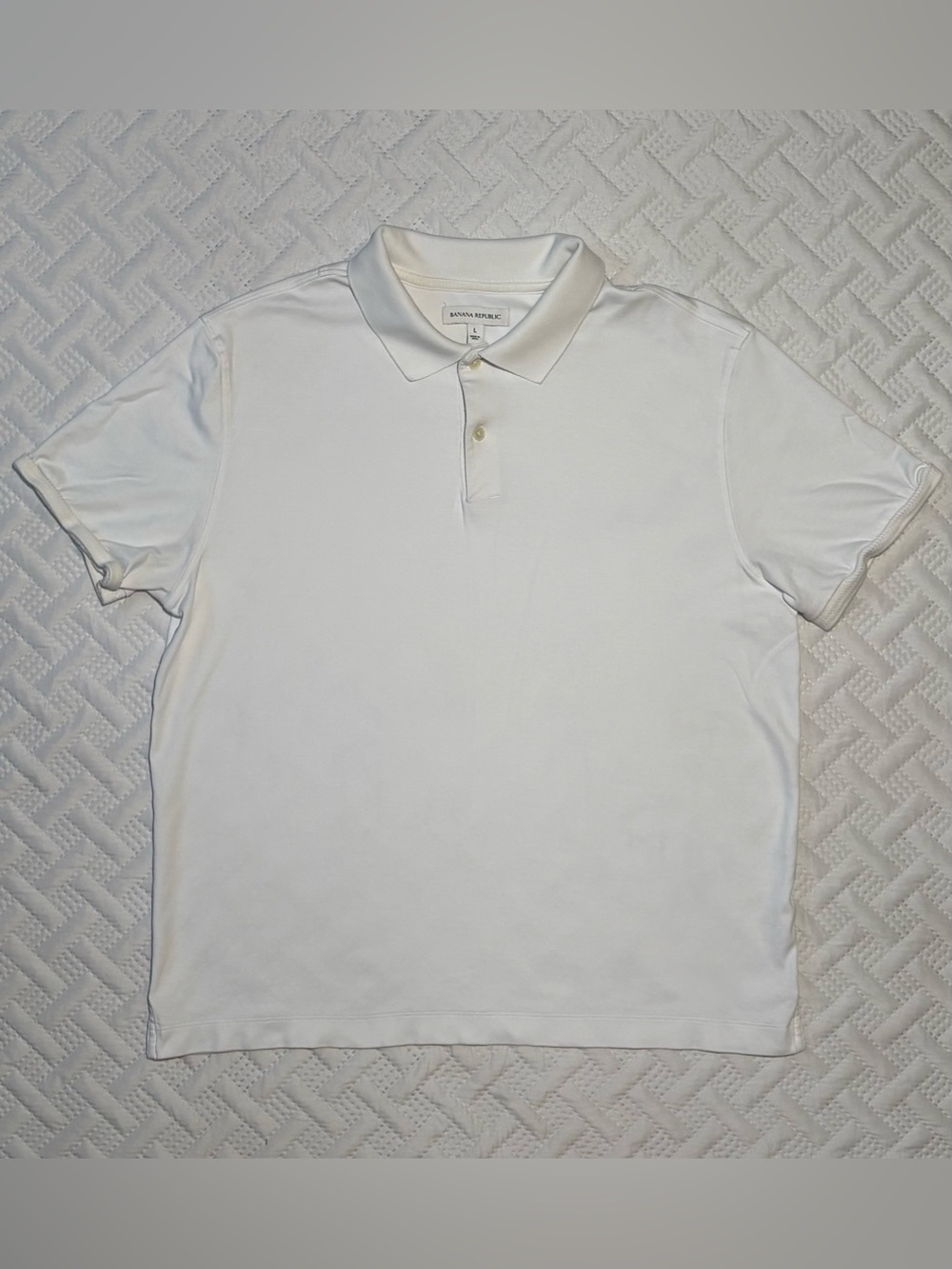 Banana Republic Men's Polo Trio - Navy, White & Black - Picture 2 of 8